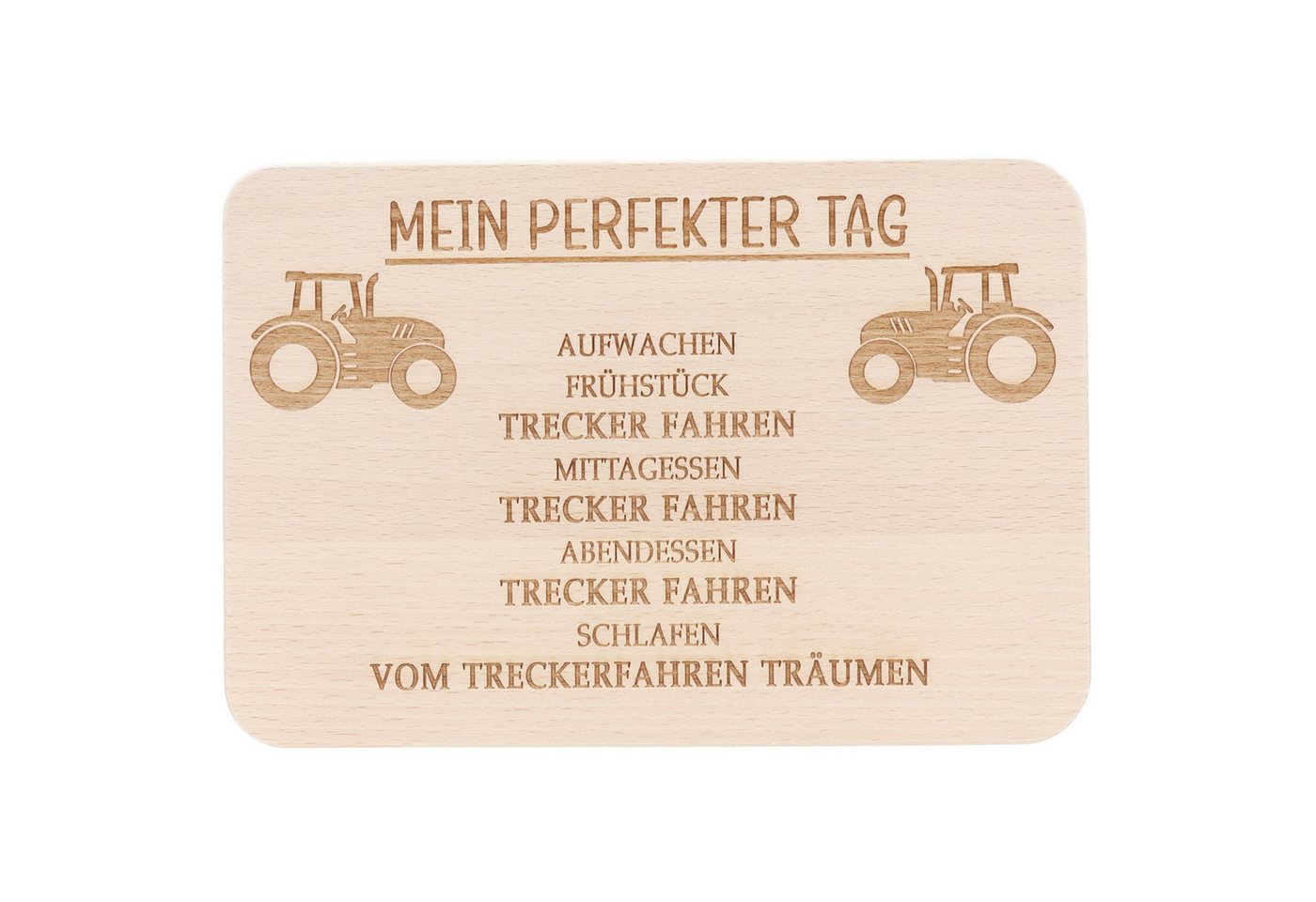 Spruchreif® Frühstücksbrett Holz-Frühstücksbrettchen · Brotzeitbrett mit Gravur · Geschenk Hobby von Spruchreif®
