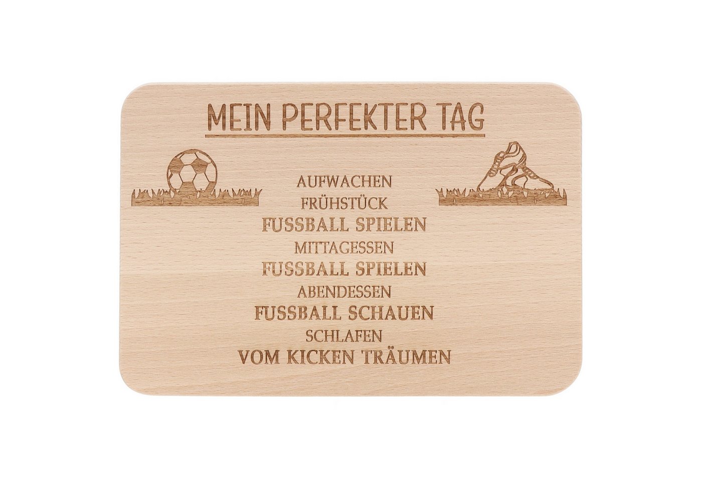 Spruchreif® Frühstücksbrett Holz-Frühstücksbrettchen · Brotzeitbrett mit Gravur · Geschenk Hobby von Spruchreif®