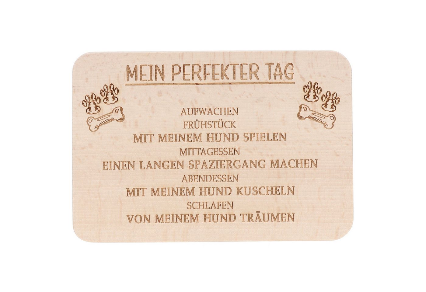 Spruchreif® Frühstücksbrett Holz-Frühstücksbrettchen · Brotzeitbrett mit Gravur · Geschenk Hobby von Spruchreif®