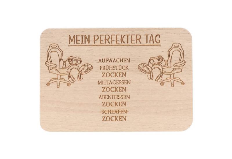 Spruchreif® Frühstücksbrett Holz-Frühstücksbrettchen · Brotzeitbrett mit Gravur · Geschenk Hobby von Spruchreif®