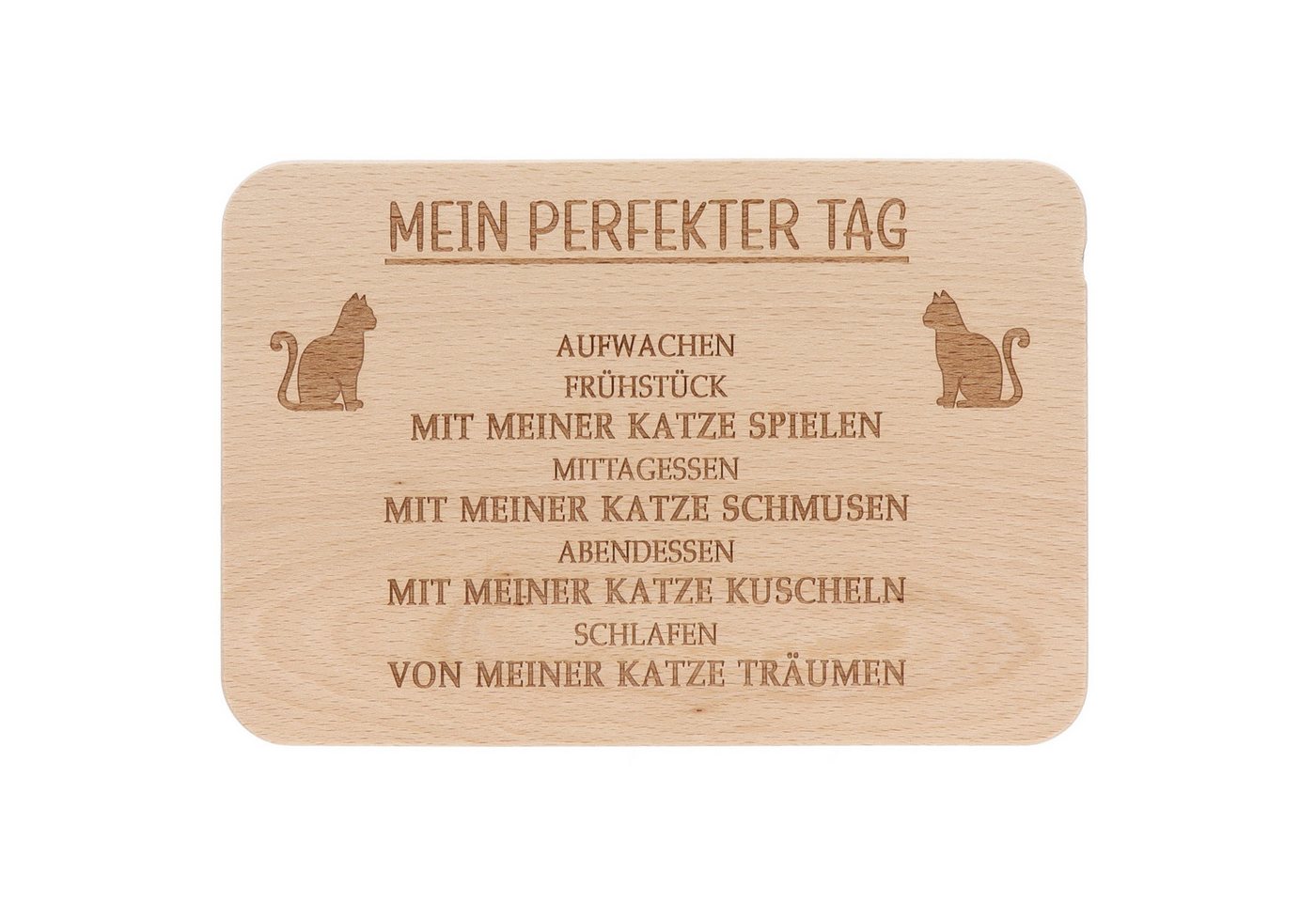 Spruchreif® Frühstücksbrett Holz-Frühstücksbrettchen · Brotzeitbrett mit Gravur · Geschenk Hobby von Spruchreif®