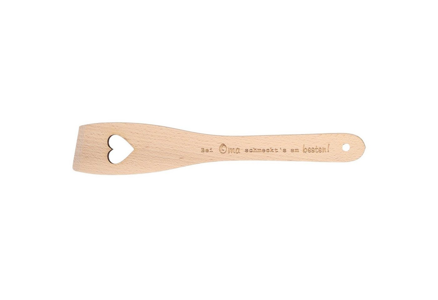 Spruchreif® Pfannenwender Pfannenwender aus Holz mit Herz und Gravur · Geschenk für Mama und Oma von Spruchreif®