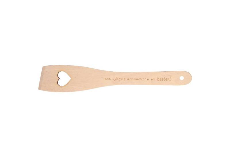 Spruchreif® Pfannenwender Pfannenwender aus Holz mit Herz und Gravur · Geschenk für Mama und Oma von Spruchreif®