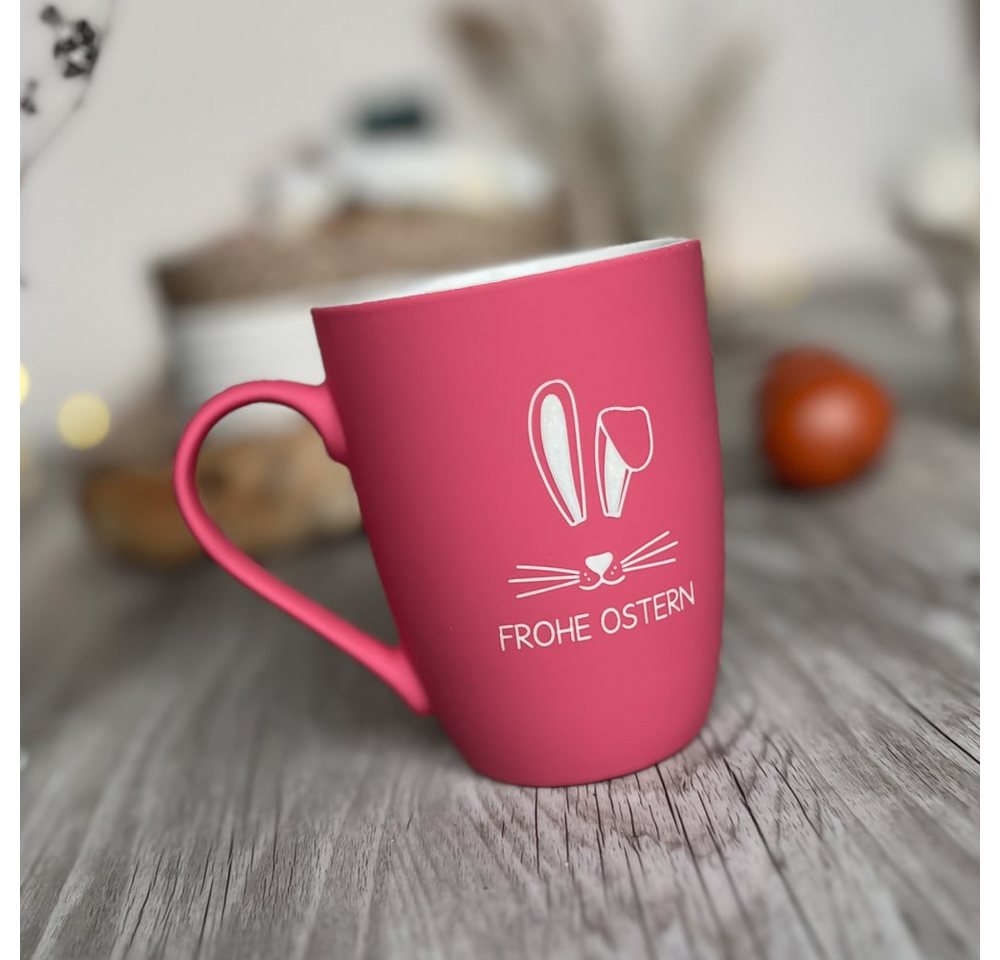 Spruchreif® Tasse Tasse mit SOFT-TOUCH-Silikonoberfläche, Tasse Ostern von Spruchreif®