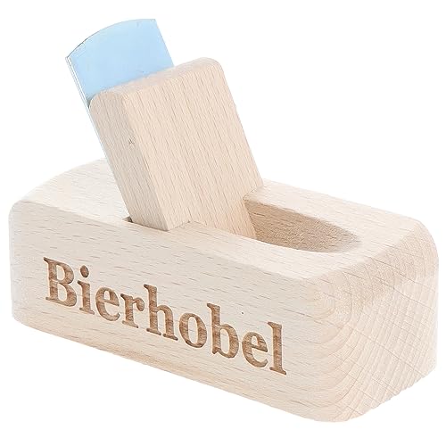 Spruchreif | Flaschenöffner aus Holz mit Gravur "Bierhobel" | Originelles Männergeschenk für Bierliebhaber von Spruchreif