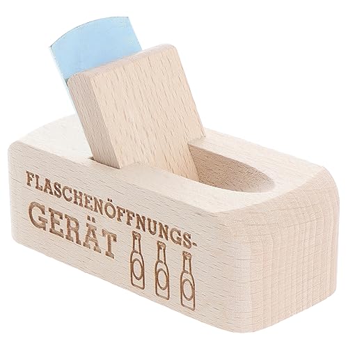 Spruchreif · Flaschenöffner aus Holz mit Gravur · Bierhobel mit Spruch · perfektes Männergeschenk (Flaschenöffnungsgerät) von Spruchreif