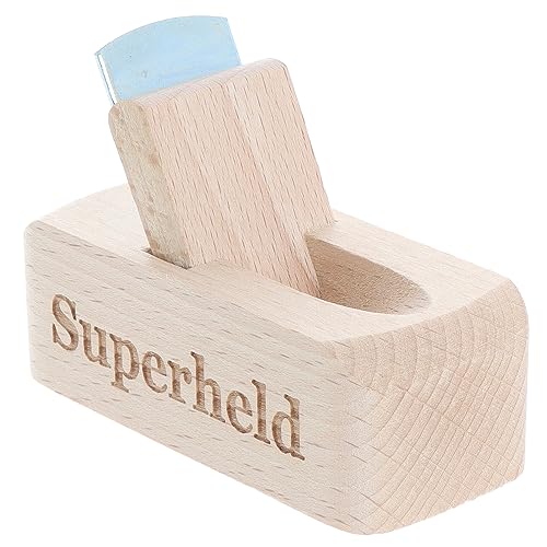 Spruchreif · Flaschenöffner aus Holz mit Gravur · Bierhobel mit Spruch · perfektes Männergeschenk (Superheld) von Spruchreif