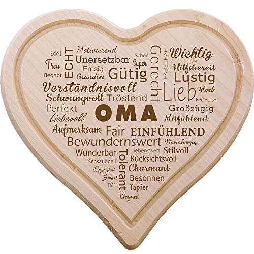 Spruchreif · Frühstücksbrettchen in Herzform · Brotzeitbrett mit Gravur · Holzbrett Herz · Geschenke für Eltern · Geschenke für Mama · Frühstücksbrettchen Holz von Spruchreif