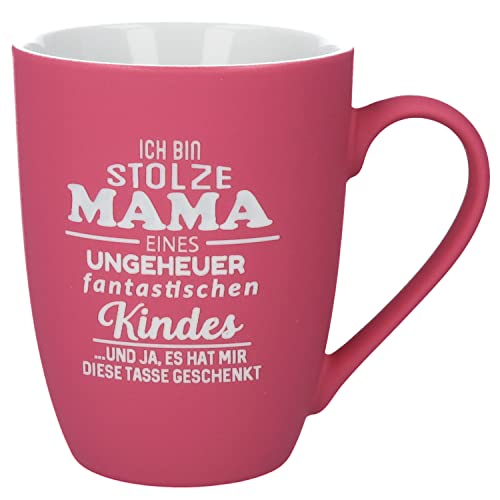 SPRUCHREIF · Mama Tasse · SOFT-TOUCH-Tasse · Tasse mit Gravur · beidseitig graviert · Tasse mit Spruch · Geschenk für Mama von Sohn oder Tochter · Geschenk Beste Mama · Muttertag · Geschenk für Frauen von Spruchreif