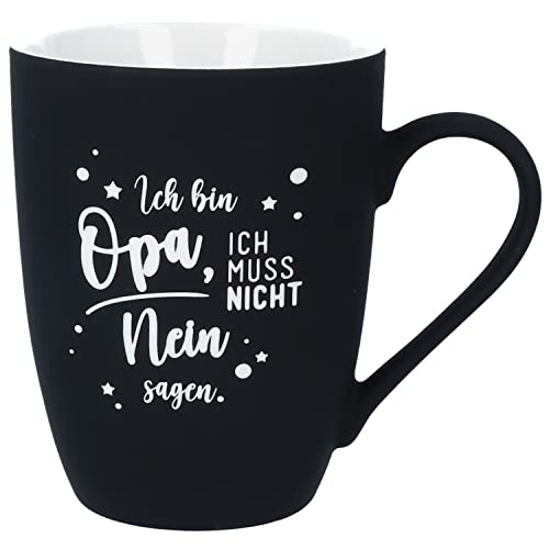 Spruchreif · Opa Tasse · SOFT-TOUCH-Tasse · Tasse mit Gravur ·beidseitig graviert ·Tasse mit Spruch· Geschenk Opa von Sohn Tochter Enkel· Geschenk Bester Opa ·Vatertag· Geschenk für Männer von Spruchreif