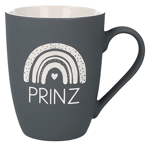 Spruchreif · SOFT-TOUCH-Silikonoberfläche · Tasse mit Gravur · Tasse mit Spruch · beidseitig graviert · Geschenk Kind · Kindertasse · Geburtstag Kind · Geschenk für Jungs · Tasse Prinz von Spruchreif