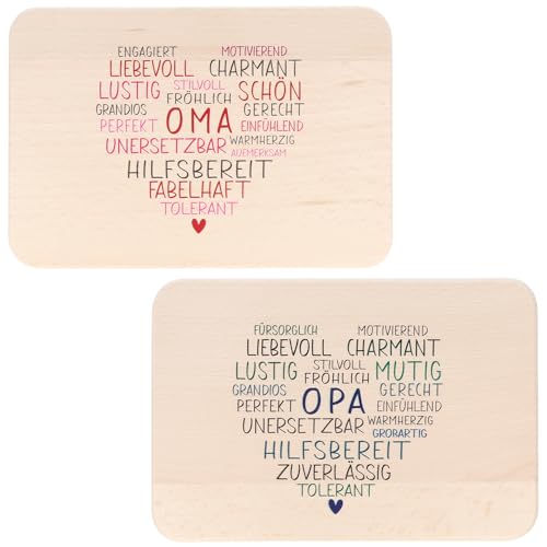 Spruchreif · 2er Set Frühstücksbrettchen Oma und Opa · Geschenkidee Großeltern · Geschenk Opa · Geschenke Oma · Frühstücksbrettchen Gravur Spruchreif · 2er Set Frühstücksbrettchen Oma und Opa · Geschenkidee Großeltern · Geschenk Opa · Geschenke Oma · Frühstücksbrettchen Gravur von Spruchreif