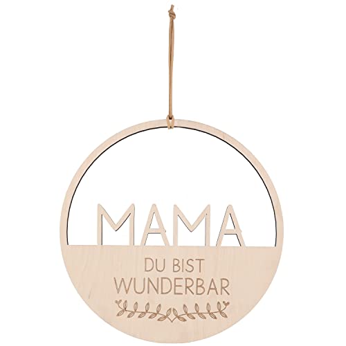 Spruchreif · Deko Loop · Holz-Dekohänger · Wanddeko · Türkranz · Hoop · Geschenkidee Mama · Geschenk zum Muttertag · Mama -Du bist wunderbar Spruchreif · Deko Loop · Holz-Dekohänger · Wanddeko · Türkranz · Hoop · Geschenkidee Mama · Geschenk zum Muttertag · Mama -Du bist wunderbar von Spruchreif