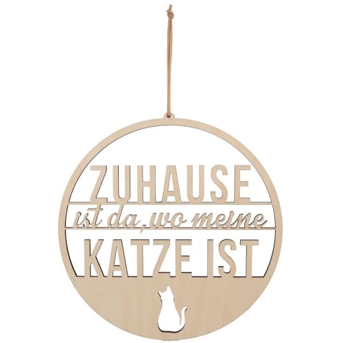 Spruchreif · Deko Loop · Holz-Dekohänger · Wanddeko · Türkranz · Hoop · Geschenkidee Tierliebhaber · Katze Spruchreif · Deko Loop · Holz-Dekohänger · Wanddeko · Türkranz · Hoop · Geschenkidee Tierliebhaber · Katze von Spruchreif
