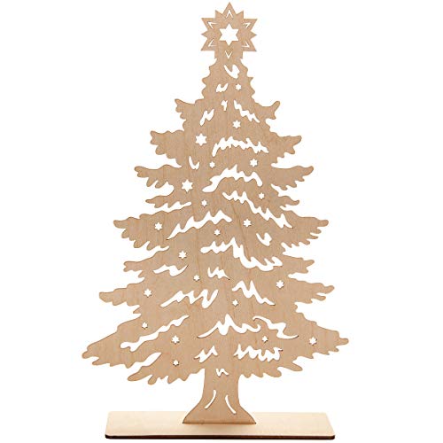 Spruchreif · Deko Tannenbaum aus Holz · Holz Tannenbaum zum Hinstellen · Tischdeko · Holzdeko · Dekofigur · Weihnachtsbaum Weihnachtsdeko · Holz Deko Weihnachten von Spruchreif