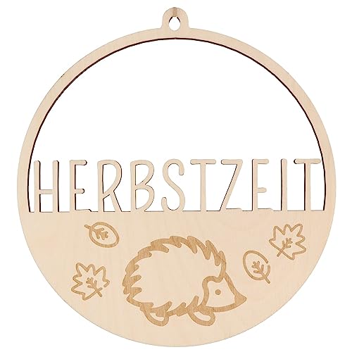 Spruchreif | Deko Loop | Holz-Dekohänger | Wanddeko | Türkranz | Hoop | Deko Loop mit Schriftzug | Deko Loop Trockenblumen | Deko Schriftzug | Herbst Deko | Herbstdekoration | Herbstzeit von Spruchreif