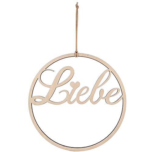 Spruchreif · Deko Loop · Holz-Dekohänger · Wanddeko · Türkranz · Hoop · Deko Loop mit Schriftzug · Loop in Herzform · Deko Loop Trockenblumen · Deko Schriftzug von Spruchreif