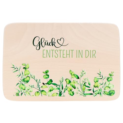 Spruchreif | Frühstücksbrettchen mit UV-Druck | Geschenkidee aus Holz | Einzugsgeschenk | "Glück entsteht in dir" Spruchreif | Frühstücksbrettchen mit UV-Druck | Geschenkidee aus Holz | Einzugsgeschenk | "Glück entsteht in dir" von Spruchreif