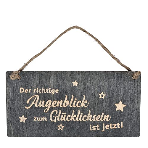 Spruchreif | Holzschild mit inspirierendem Spruch | Holzschild mit Gravur rechteckig | Türschild | Shabby Landhaus Vintage Stil | Deko Geschenk | Holz-Dekohänger | Wanddeko | Geschenk Beste Freundin von Spruchreif