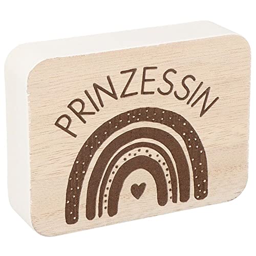 Spruchreif I Spruchtafel I Deko-Tafel mit Spruch I Aufsteller aus Holz mit Spruch I Deko Aufsteller mit Schriftzug I Geschenk zur Taufe I Geschenk Mädchen I Deko fürs Kinderzimmer I Prinzessin von Spruchreif