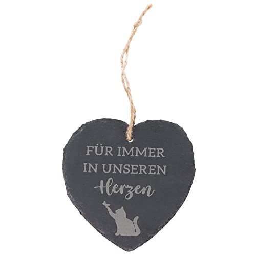 Spruchreif | Kleines Schieferherz mit Gravur | Schieferherz mit Spruch Katze | Schiefertafel in Herzform mit Kordel zum Aufhängen | Wanddeko | Trauer Haustier | Erinnerung Andenken Haustier Spruchreif | Kleines Schieferherz mit Gravur | Schieferherz mit Spruch Katze | Schiefertafel in Herzform mit Kordel zum Aufhängen | Wanddeko | Trauer Haustier | Erinnerung Andenken Haustier von Spruchreif