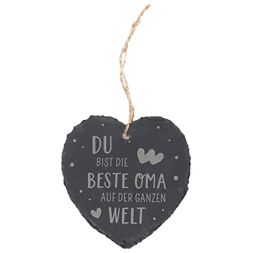 Spruchreif | Kleines Schieferherz mit Gravur | Schieferherz mit Spruch Oma | Schiefertafel in Herzform mit Kordel zum Aufhängen | Wanddeko | Schieferschild Oma | Dekoherz | Beste Oma | Muttertag Spruchreif | Kleines Schieferherz mit Gravur | Schieferherz mit Spruch Oma | Schiefertafel in Herzform mit Kordel zum Aufhängen | Wanddeko | Schieferschild Oma | Dekoherz | Beste Oma | Muttertag von Spruchreif