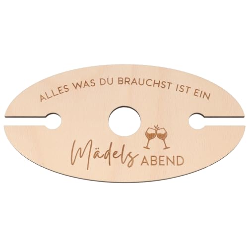 Spruchreif | Praktisches Geschenk für Weinliebhaber | Weinglashalter aus Holz | Weinständer | Geschenkidee | Mädelsabend von Spruchreif