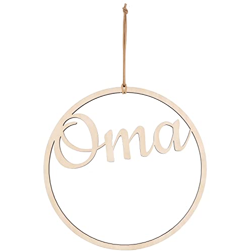 Spruchreif · Deko Loop · Holz-Dekohänger · Wanddeko · Türkranz · Hoop · Geschenkidee Oma · Geschenk zum Muttertag · Oma von Spruchreif