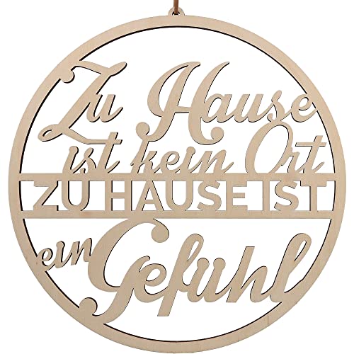 Spruchreif Premium QUALITÄT 100% EMOTIONAL · Deko Loop · Holz-Dekohänger · Zuhause ist kein Ort · Wanddeko · Türkranz · Hoop · Geschenk Spruchreif Premium QUALITÄT 100% EMOTIONAL · Deko Loop · Holz-Dekohänger · Zuhause ist kein Ort · Wanddeko · Türkranz · Hoop · Geschenk von Spruchreif
