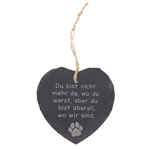 Spruchreif | Schieferherz mit Spruch | Schiefertafel in Herzform mit Kordel zum Aufhängen | Wanddeko mit Sprüchen | Trauer Haustier | Erinnerung Andenken Haustier Spruchreif | Schieferherz mit Spruch | Schiefertafel in Herzform mit Kordel zum Aufhängen | Wanddeko mit Sprüchen | Trauer Haustier | Erinnerung Andenken Haustier von Spruchreif