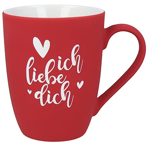 Spruchreif | Soft-Touch Tasse Rot Ich liebe Dich – Beidseitig gravierte Liebestasse mit Herz-Motiv | Romantisches Geschenk für Partner, Freundin oder Ehefrau Spruchreif | Soft-Touch Tasse Rot Ich liebe Dich – Beidseitig gravierte Liebestasse mit Herz-Motiv | Romantisches Geschenk für Partner, Freundin oder Ehefrau von Spruchreif