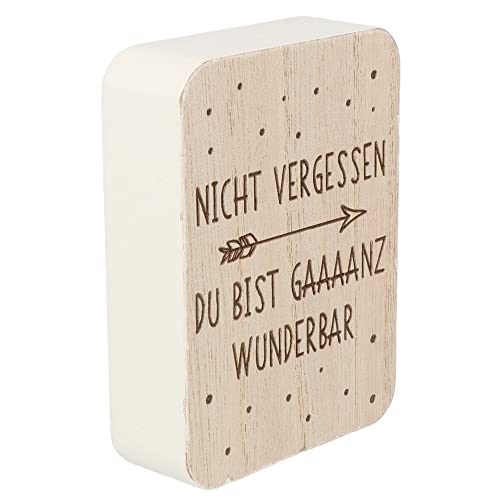 Spruchreif | Spruchtafel | Deko-Tafel mit Spruch | Aufsteller aus Holz mit Spruch | Deko Aufsteller mit Schriftzug | Schild mit Gravur | Geschenk für Freunde und Familie | Geschenk Beste Freundin von Spruchreif