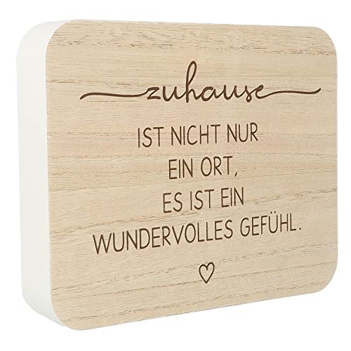 Spruchreif | Spruchtafel | Deko-Tafel mit Spruch | Holzaufsteller mit Spruch | Deko Aufsteller mit Schriftzug | Schild mit Gravur | Gravur Geschenk | Geschenk Freunde Familie | Einzugsgeschen von Spruchreif