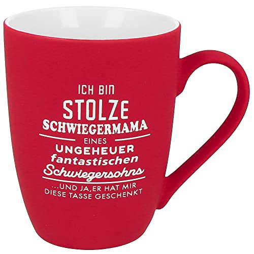 Spruchreif | SOFT-TOUCH-Silikonoberfläche | Tasse mit Gravur | beidseitig graviert | Tasse mit Spruch Schwiegermama | Geschenk für Schwiegermutter von Spruchreif