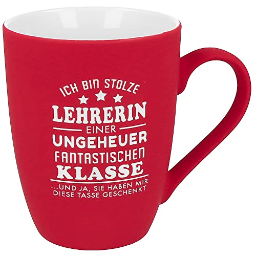 Spruchreif | Tasse mit SOFT-TOUCH-Silikonoberfläche | Tasse mit Spruch Lehrerin | Tasse mit Spruch | Geschenk für Lehrerin | Lehrer Geschenk | Lustiges Geschenk Lehrer von Spruchreif