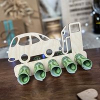 Holzaufsteller Geldgeschenk "Führerschein/Neues Auto" | Geschenk Führerschein Tankgutschein Holzaufsteller Geldgeschenk "Führerschein/Neues Auto" | Geschenk Führerschein Tankgutschein von SpruchreifGeschenke