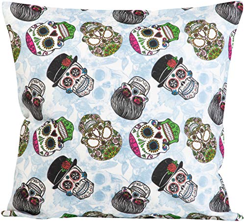 Sprügel - Calaveras - Beige/Bunt - Kissenhülle - 50/50cm von Sprügel Hometex