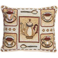 SPRÜGEL Dekokissen "Kaffeepause" mit Kaffetassen von Sprügel