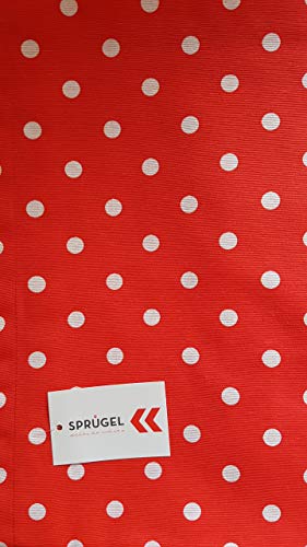 Sprügel Punkteglück - Polka Dot - Tischdecke/Mitteldecke - rot 85 x 85 cm 100% Baumwolle von Sprügel