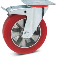 Wicke Lenkrolle Soft-PU, inkl. Feststeller, Ø x Breite 200 x 50 mm, TK 350 kg Wicke Lenkrolle Soft-PU, inkl. Feststeller, Ø x Breite 200 x 50 mm, TK 350 kg von Wicke