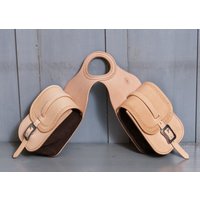 Sofort Versandbereit Doppelpommel-Satteltaschen Für Einen Westernsattel - Horntaschen Gabeltasche von SpurnySaddlery