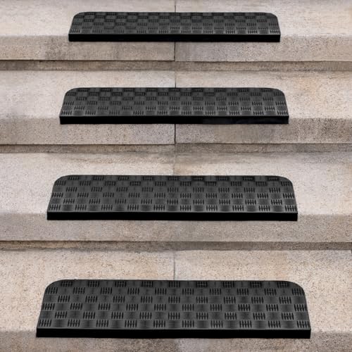 Spurtar 4er Set Gummimatte Treppenstufen Matten Antirutschmatte Treppenteppich Anti-Rutsch Stufenmatte Treppenteppich für Innen Outdoor Teppich Gummimatten 65 x 25cm Spurtar 4er Set Gummimatte Treppenstufen Matten Antirutschmatte Treppenteppich Anti-Rutsch Stufenmatte Treppenteppich für Innen Outdoor Teppich Gummimatten 65 x 25cm von Spurtar