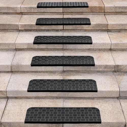 Spurtar Gummimatte Treppenstufen Matten Antirutschmatte Treppenteppich Anti-Rutsch Stufenmatte Treppenteppich für Innen Outdoor Teppich Gummimatten 65 x 25cm,10er Pack Spurtar Gummimatte Treppenstufen Matten Antirutschmatte Treppenteppich Anti-Rutsch Stufenmatte Treppenteppich für Innen Outdoor Teppich Gummimatten 65 x 25cm,10er Pack von Spurtar