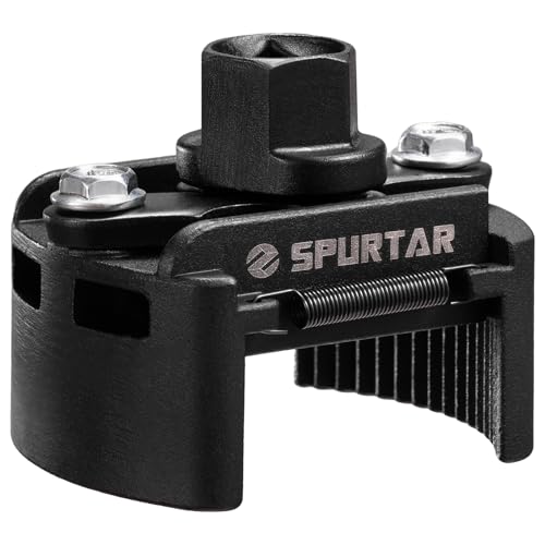 Spurtar Verstellbarer Ölfilterschlüssel, 60-80 mm, Universal-Ölfilter-Entfernungswerkzeug, 1/2-Zoll-Antrieb, Zwei-Wege-Kappen-Ölfilter-Werkzeug für Motorfilter, Leitungen und Armaturen Spurtar Verstellbarer Ölfilterschlüssel, 60-80 mm, Universal-Ölfilter-Entfernungswerkzeug, 1/2-Zoll-Antrieb, Zwei-Wege-Kappen-Ölfilter-Werkzeug für Motorfilter, Leitungen und Armaturen von Spurtar