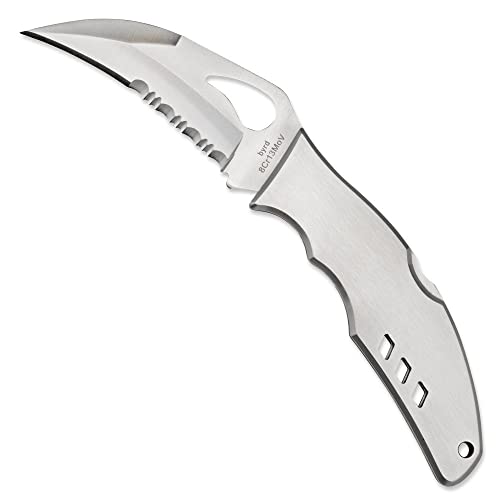 Byrd Crossbill, Stainless Steel Handle, ComboEdge, Schwarz von Spyderco