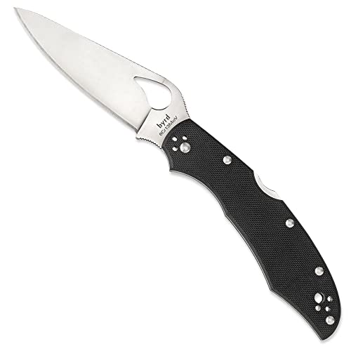 SPYBYR Cara Cara 2, Black G-10 Handle, Plain von Spyderco