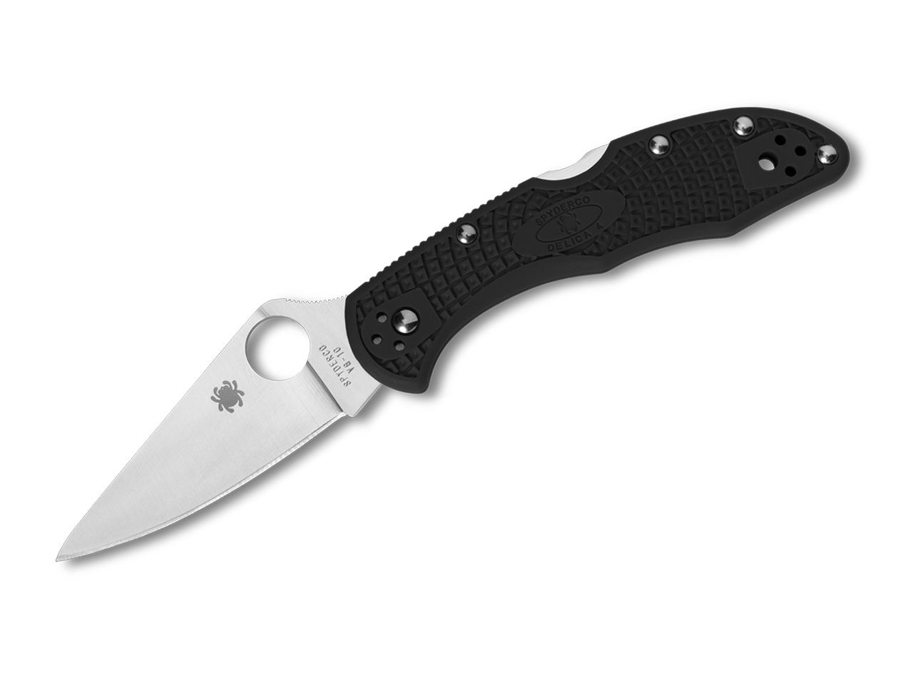 Taschenmesser Delica 4 Lightweight Flat Ground Black Taschenmesser Delica 4 Lightweight Flat Ground Black von Spyderco