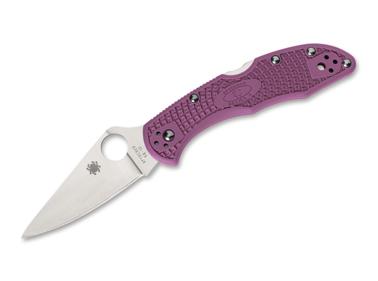 Taschenmesser Delica 4 Lightweight Flat Ground Purple Taschenmesser Delica 4 Lightweight Flat Ground Purple von Spyderco