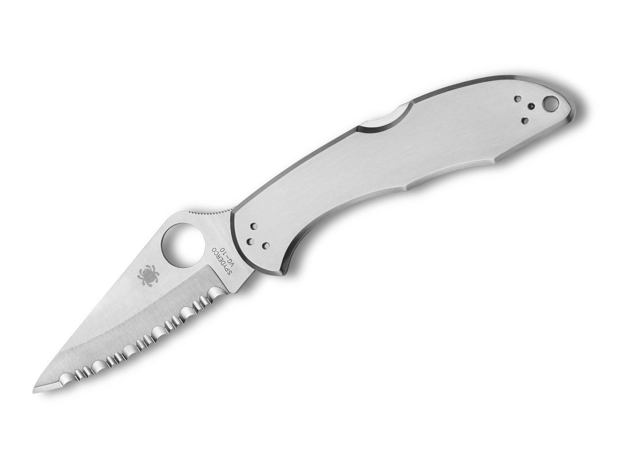 Taschenmesser Delica 4 Stainless Steel Serrated von Spyderco