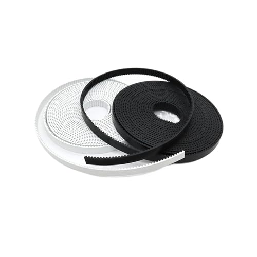Breite 5 Mm 6 Mm 9 Mm 10 Mm 15 Mm 30 Mm 2M Polyurethan Stahl PU 3D-Drucker 2GT Offener Zahnriemen Antriebsriemen(20 meter,BLACK_9MM) von Sqnbra